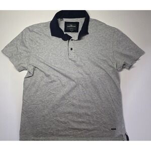 Rodd and Gunn Mens‎ Size L Gray Short Sleeve Polo Shirt Golf Tennis Pickleball